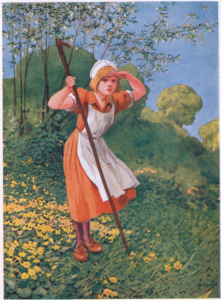 Küçük Bo Peep (lito) by John Hassall