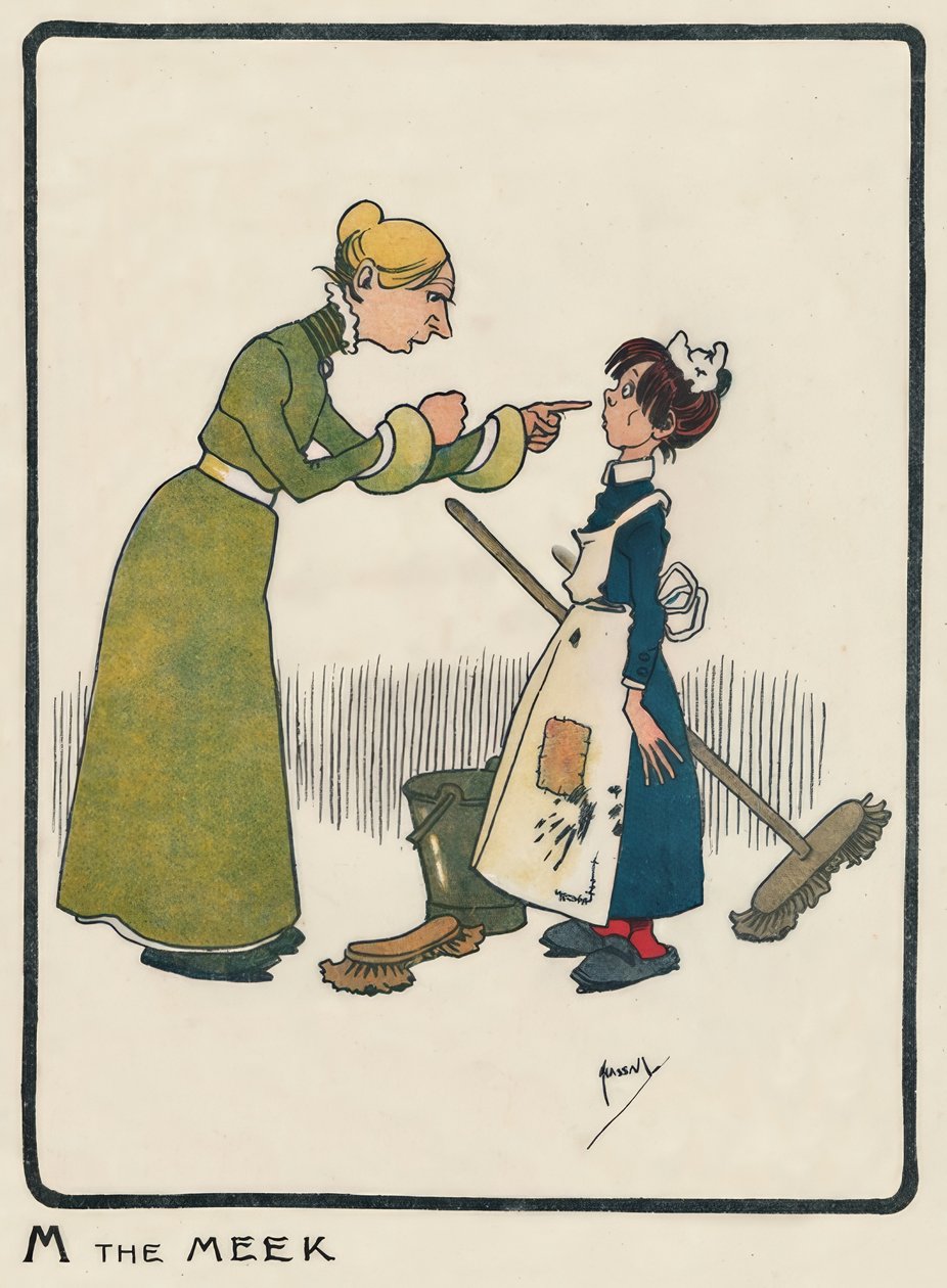 M the Meek / J. Hassall / Zeichnung, 1903 by John Hassall