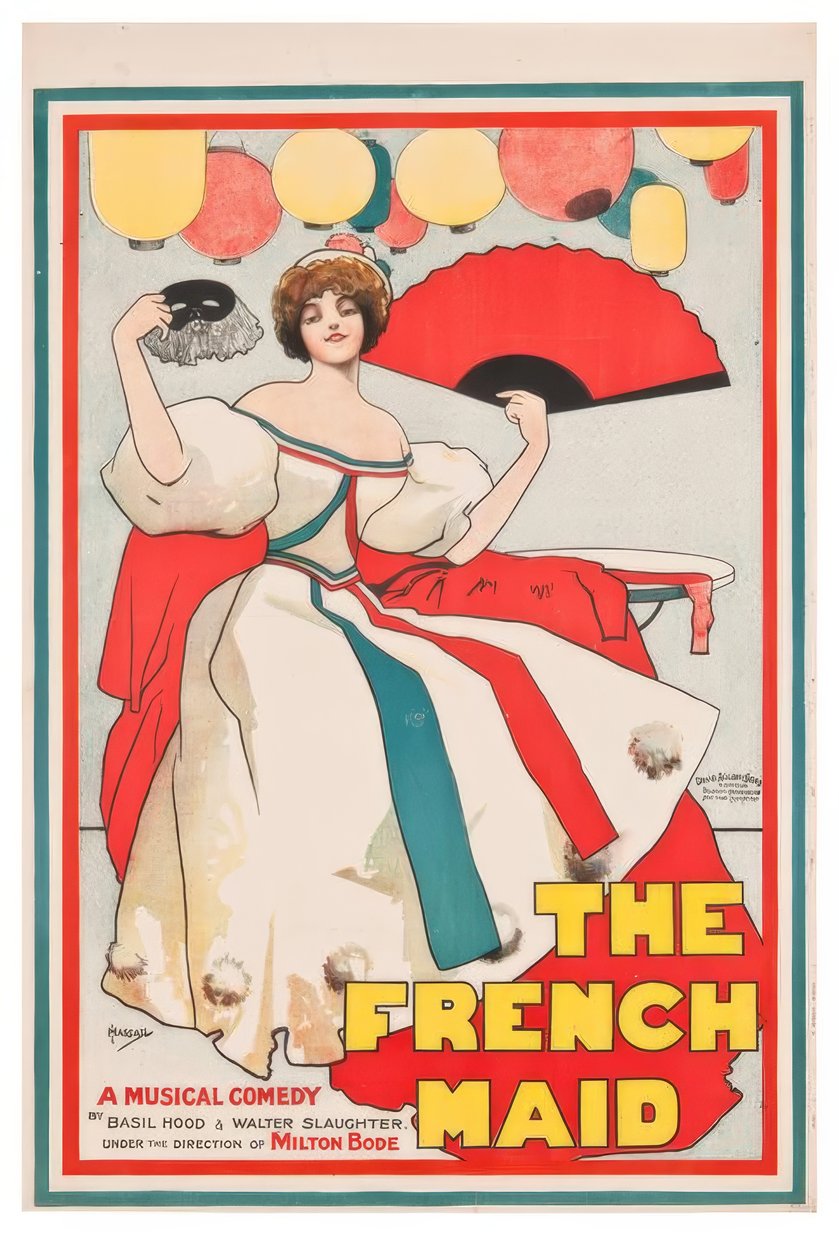 "Fransız Hizmetçi" / J. Hassall / Plakat, 1896 by John Hassall