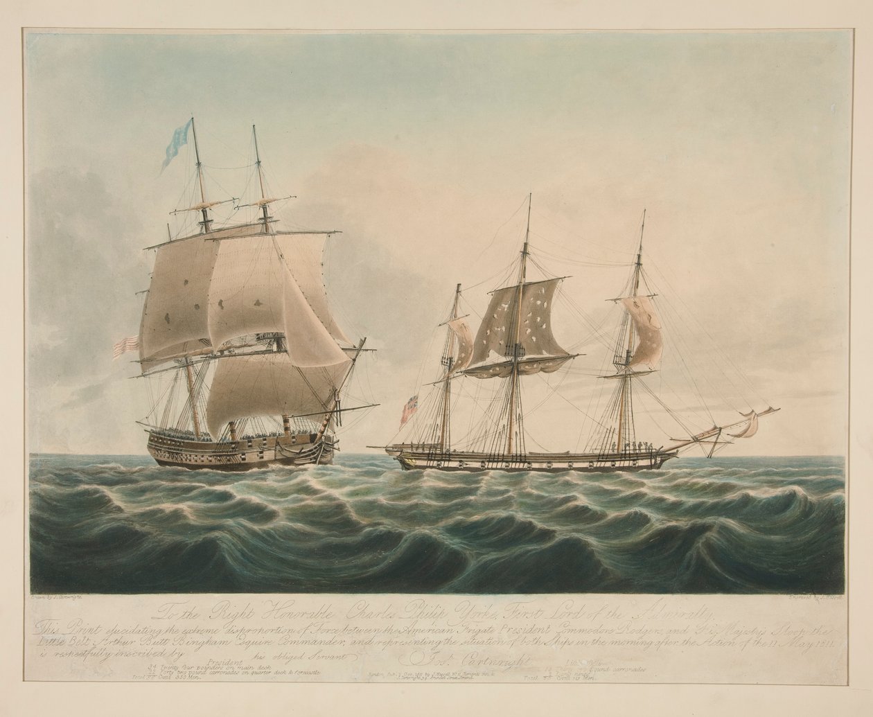 Sağda sayın Charles Philip Yorke. (Başkan ve Küçük Kuşak) by John Hassell