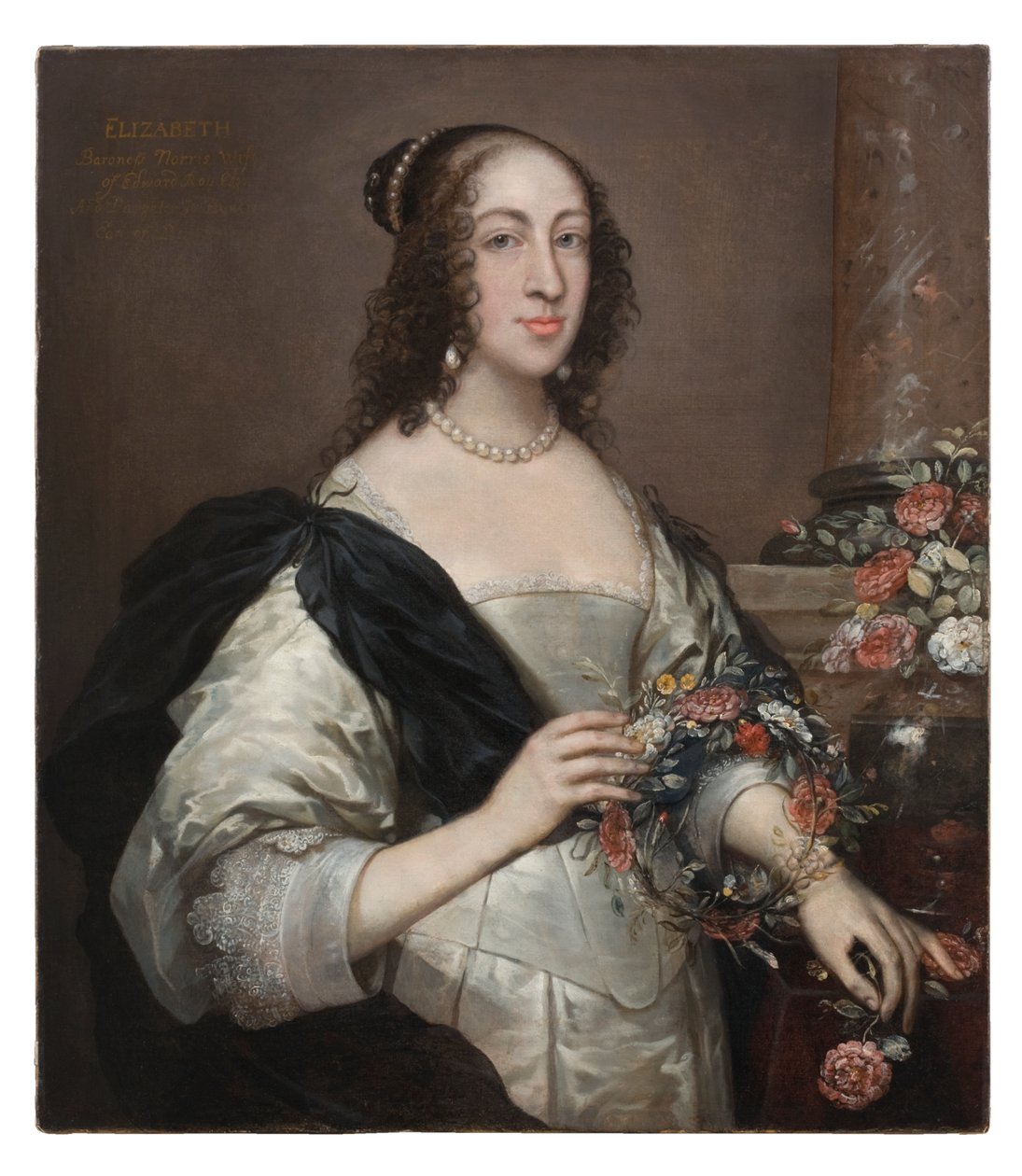 Elizabeth Wray, Barones Norris, c.1638, üzeri boyanmış c.1645 by John Hayls