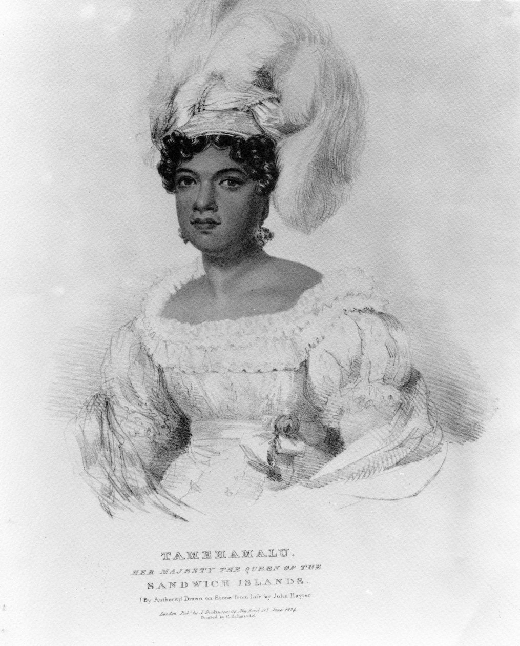 Tamehamalu, Majesteleri Sandviç Adaları Kraliçesi, 1824 by John Hayter