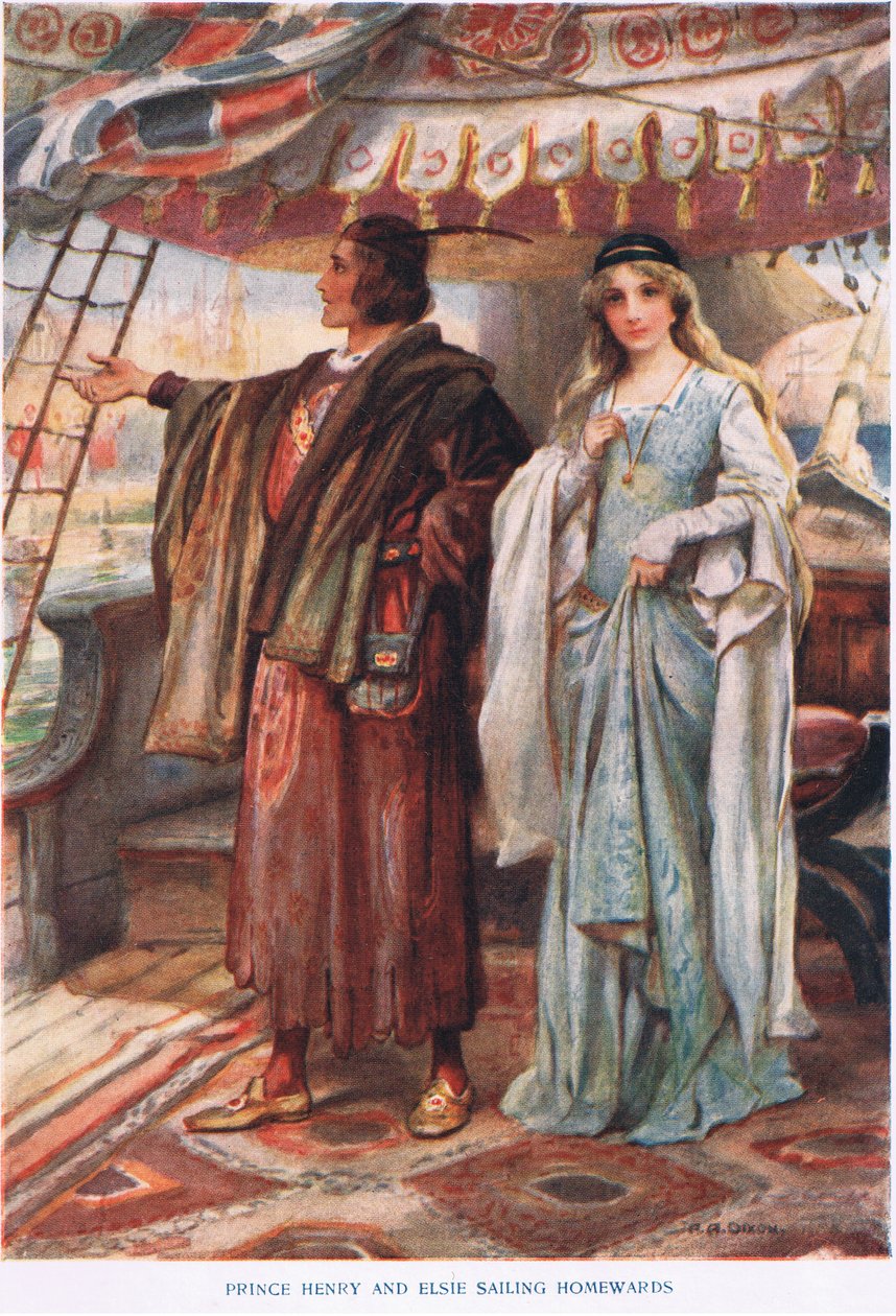 Prens Henry ve Elsie eve dönüyor by John Henry Frederick Bacon