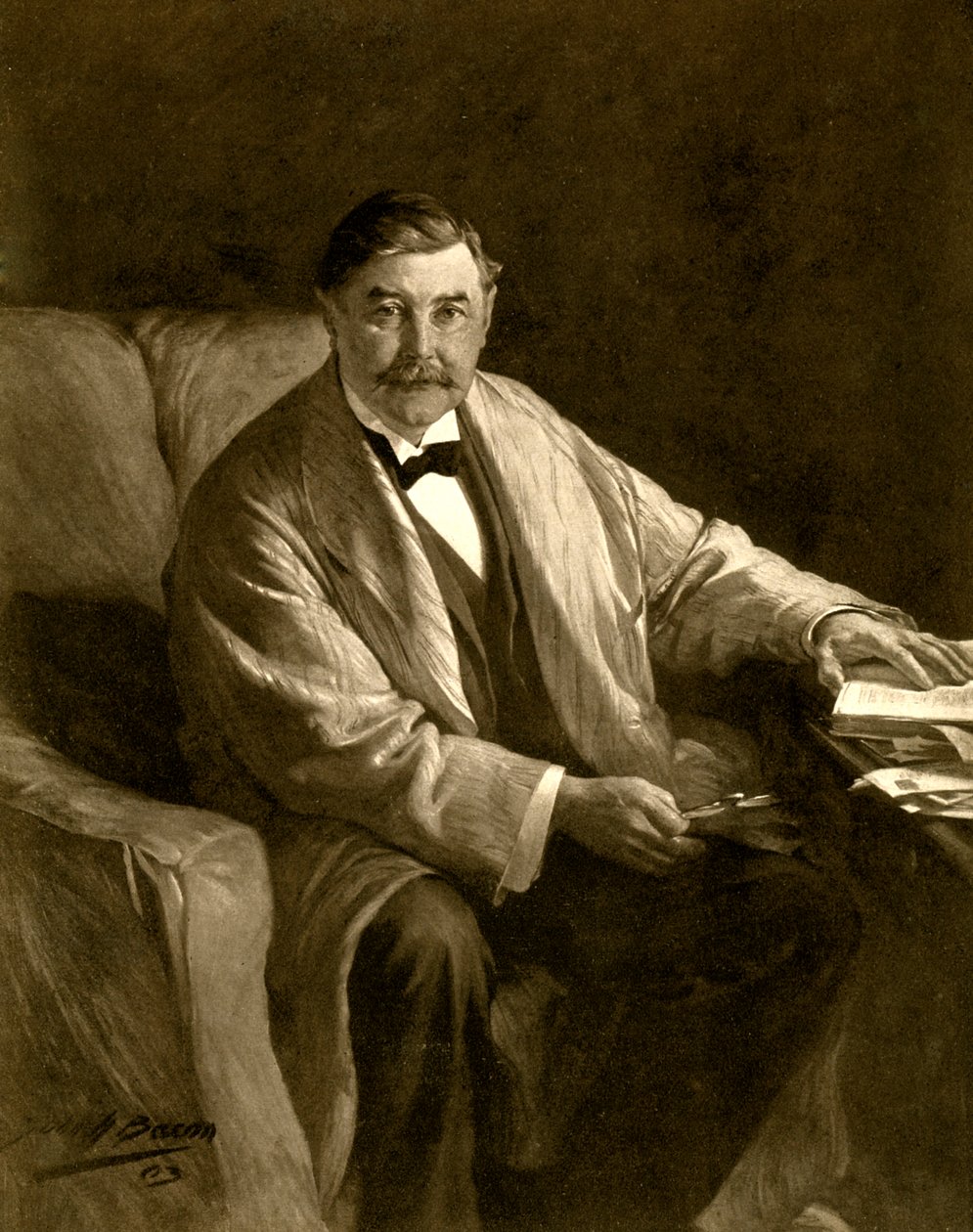 Thomas Power OConnor, İrlandalı gazeteci ve milletvekili, 1910. by John Henry Frederick Bacon