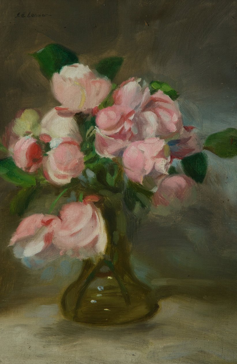 Bir vazo çiçek ile natürmort by John Henry Lorimer