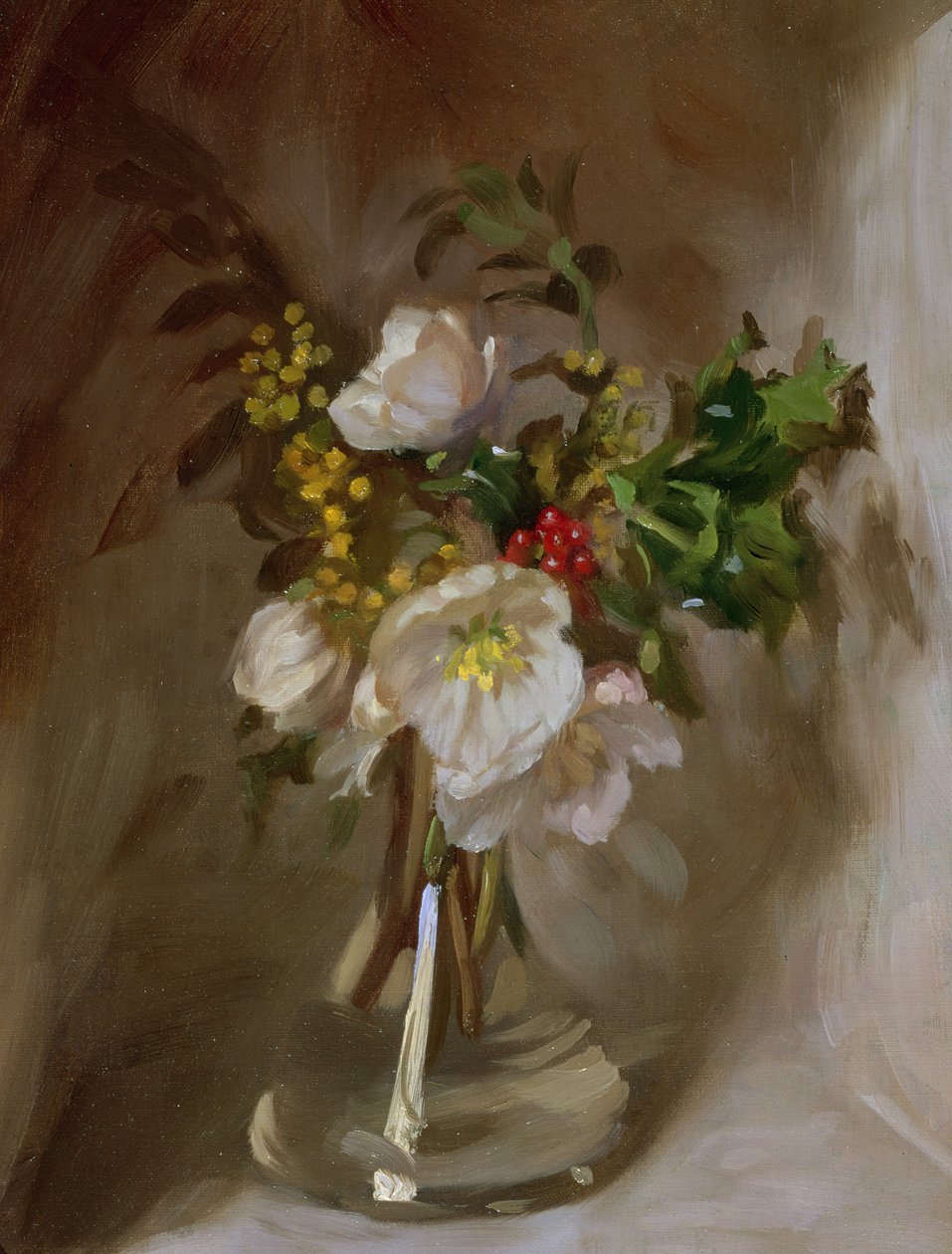 Kış Çiçekleri (gemide yağ) by John Henry Lorimer