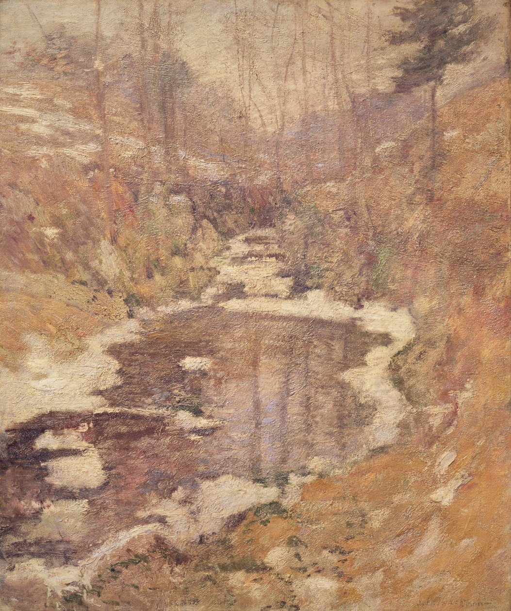 Baldıran Havuzu, c.1900 by John Henry Twachtman