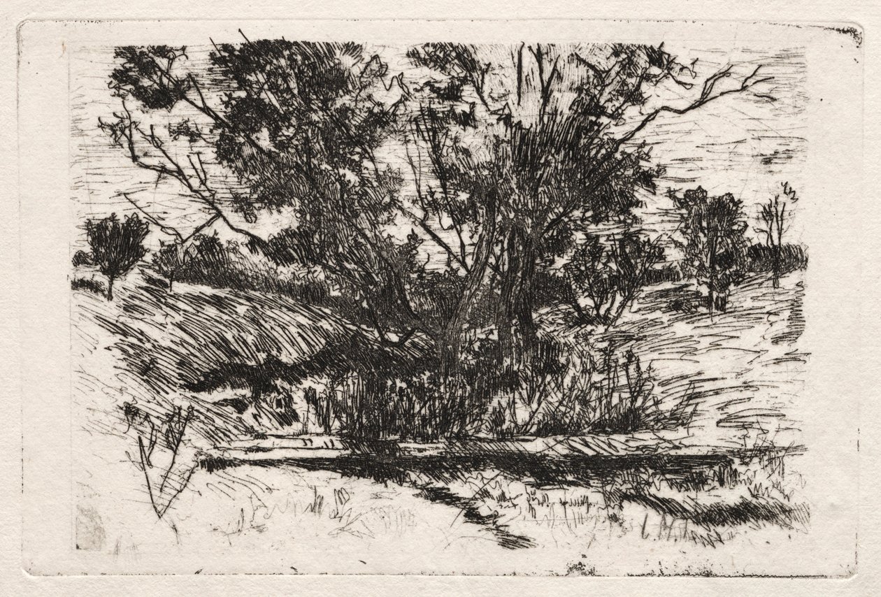 Cincinnati, Ohio yakınlarında. by John Henry Twachtman