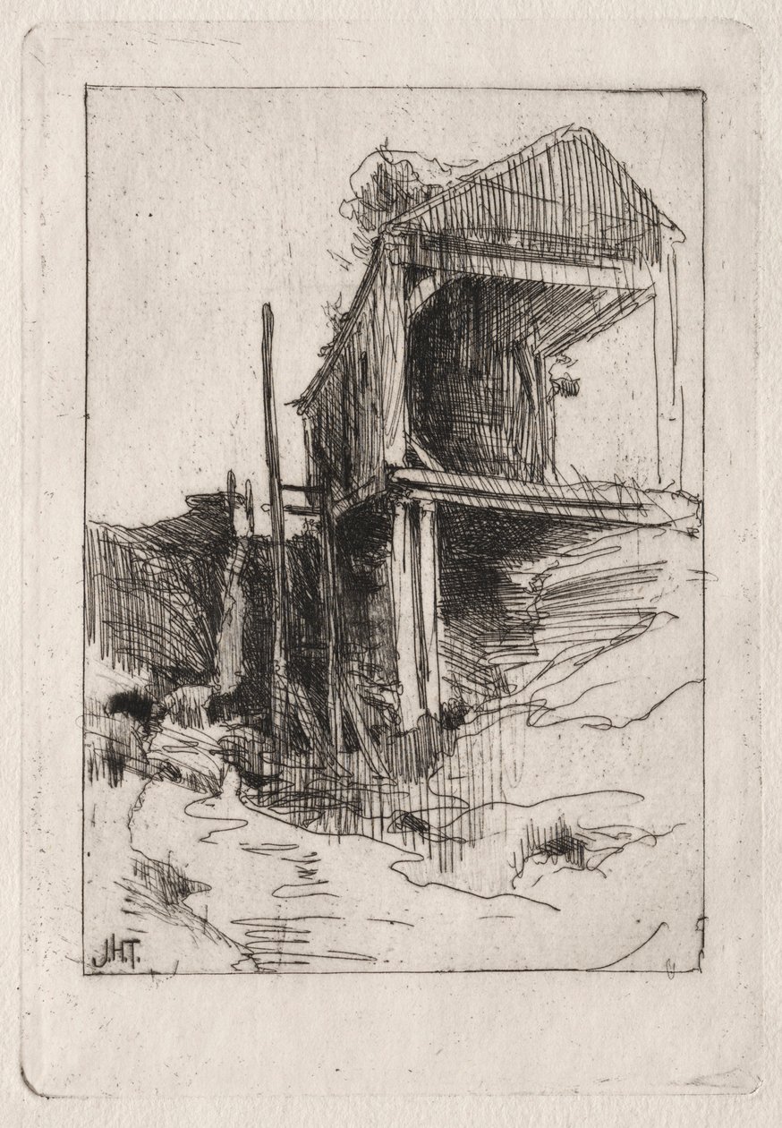 Eski Değirmen, Branchville, Connecticut. by John Henry Twachtman