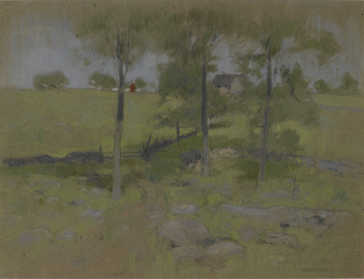 Üç Ağaç, c.1888-95 by John Henry Twachtman