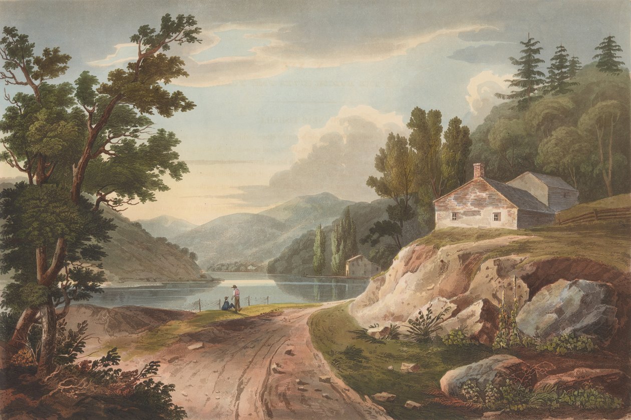 Hudson Nehri Portföyünün 17 Numaralı Fishkill Yakın Görünümü, 1823-24. by John Hill