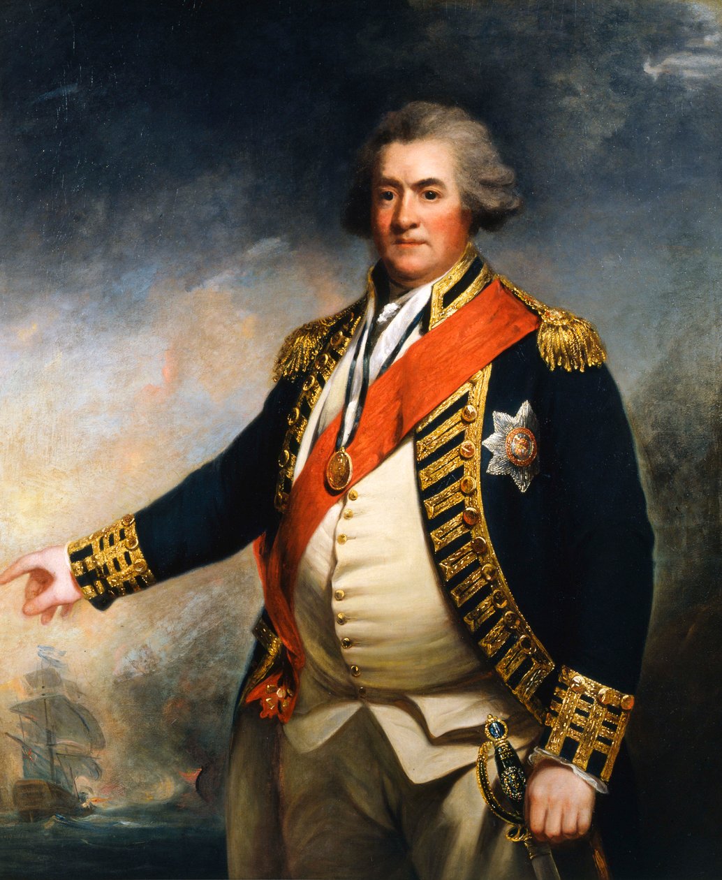 Amiral Lord Duncan, 18. yüzyıl İngiliz donanma komutanı by John Hoppner