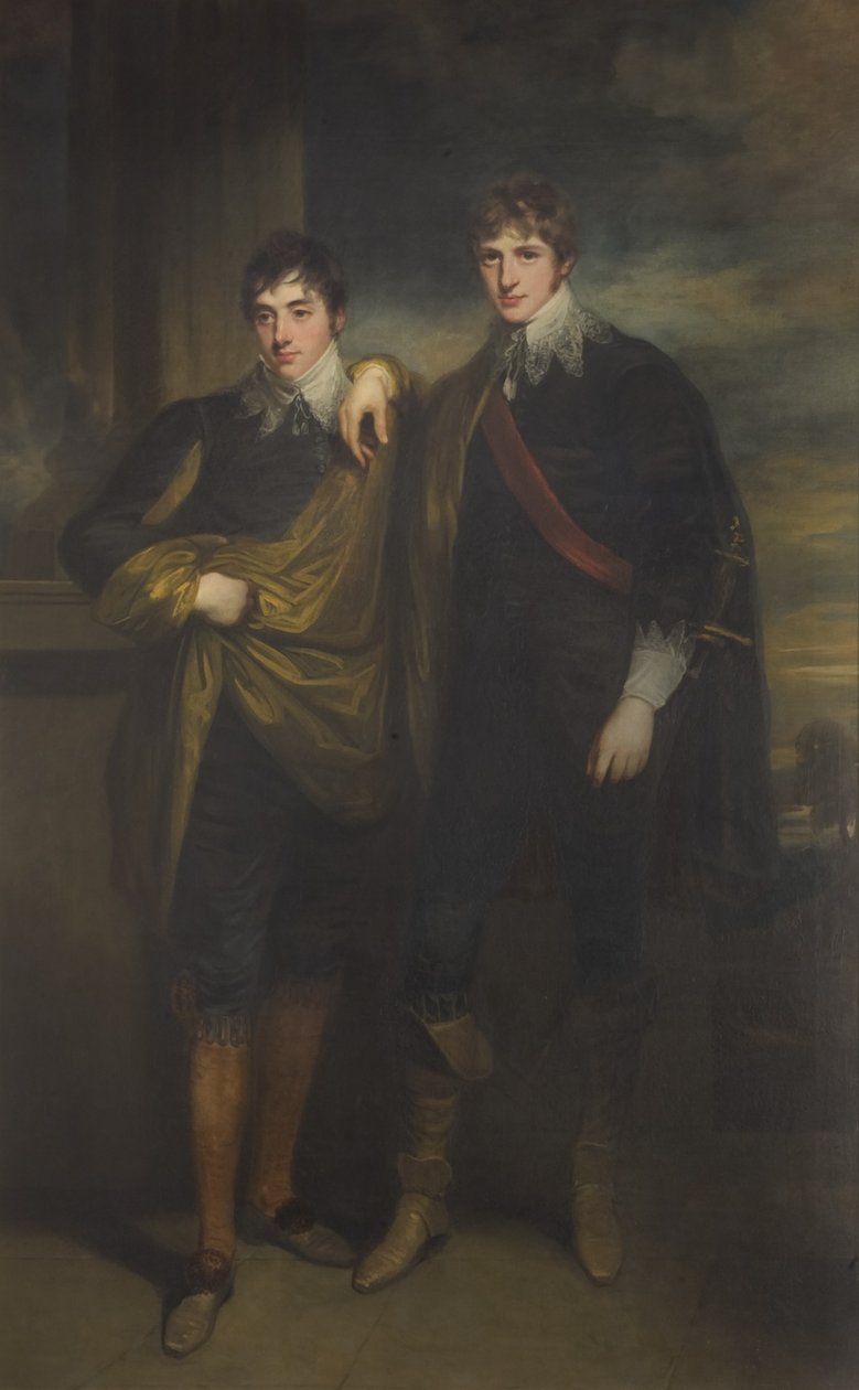 Henry Augustus Berkeley Craven And Keppel Richard Craven (tuval üzerine yağlıboya) by John Hoppner
