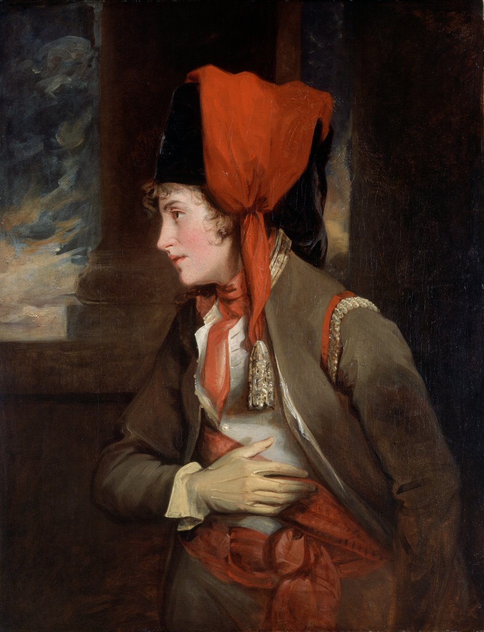 Bayan Jordan, 'Onikinci Gece'de Viola rolünde (panel üzerine yağlıboya) by John Hoppner