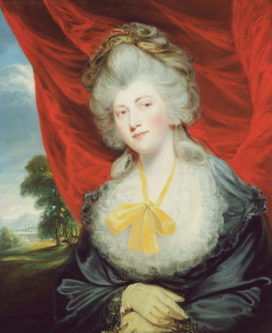 Hon portresi. Isabella Ingram, daha sonra Hertford Markizi by John Hoppner