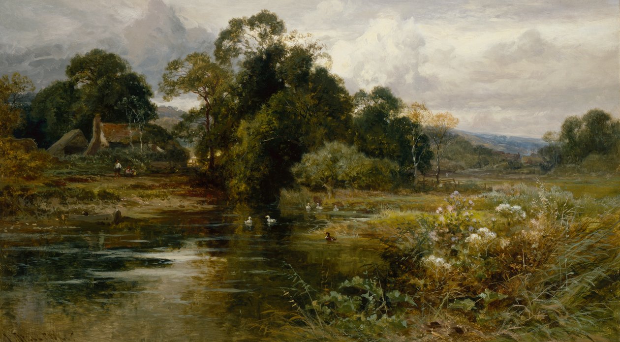 Dorking yakınlarında, Surrey (tuval üzerine yağlı boya) by John Horace Hooper