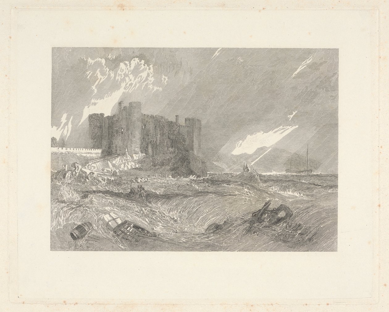 Laugharne Kalesi, Caermarthenshire by John Horsburgh