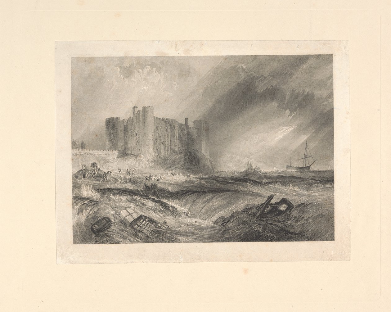 Laugharne Kalesi, Caermarthenshire by John Horsburgh