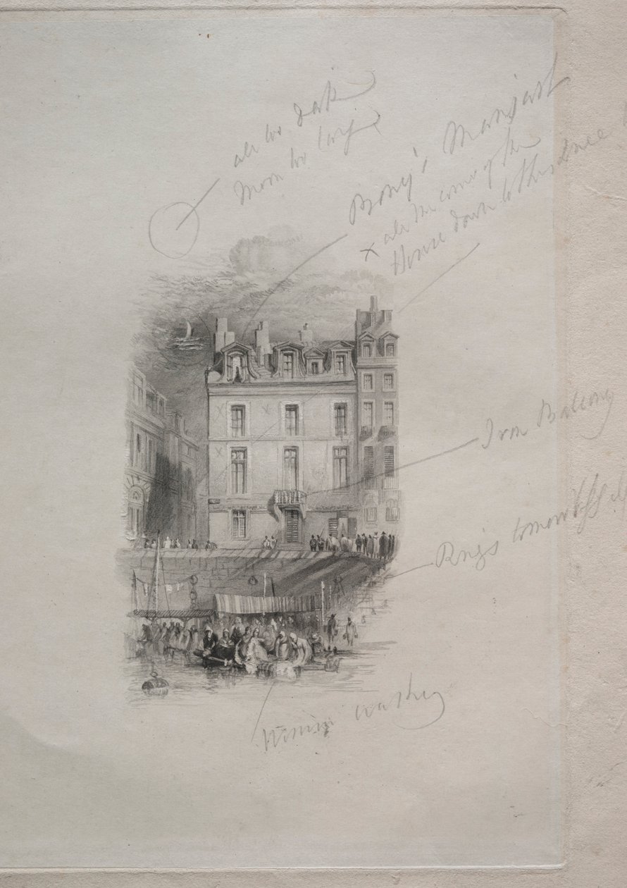 Napolyon Konaklaması, Quai Conti, 1836. by John Horsburgh