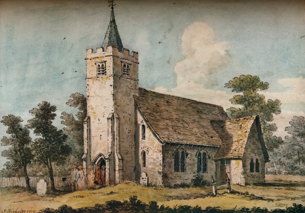 Hayes Kilisesi, Kent, 1775 by John Inigo Richards