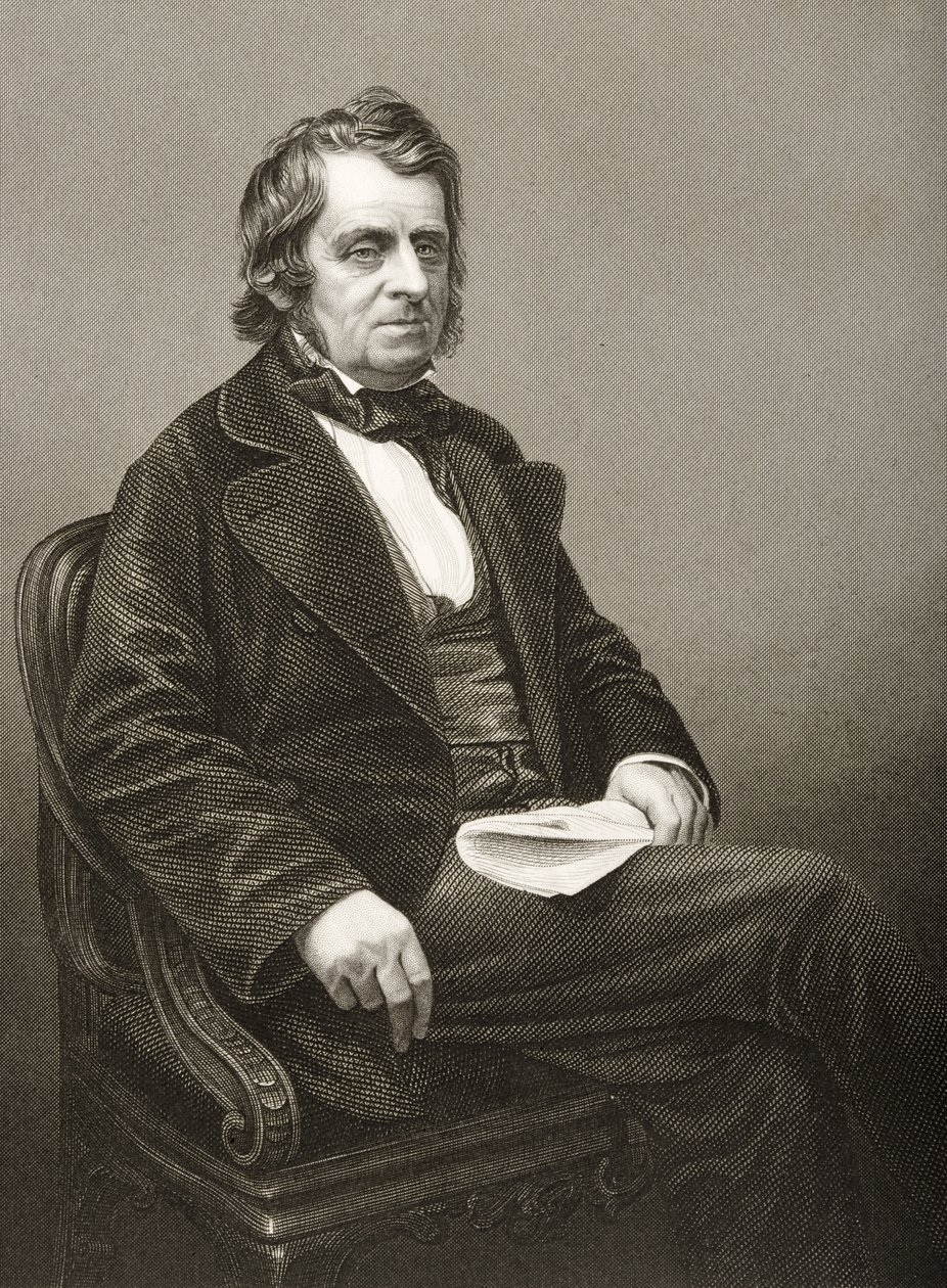 John Arthur Roebuck (1801-79) engraved by D.J. Pound from a photograph, from 