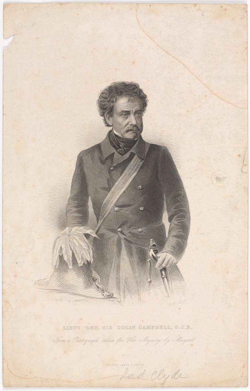 ?Teğmen General Sir Colin Campbell, G.C.B.?, 1856 dolaylarında by John Jabez Edwin Paisley Mayall