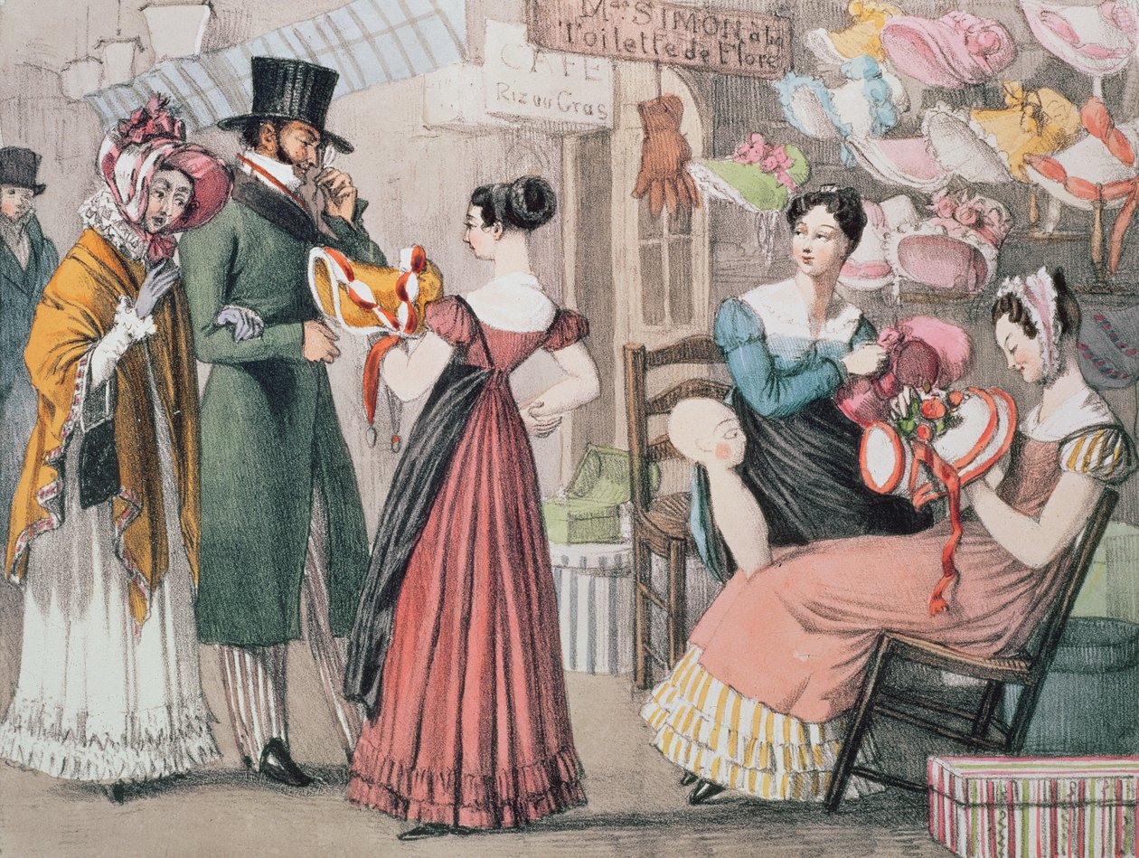 Charles Joseph Hullmandel (1789-1850) tarafından basılan Milliners