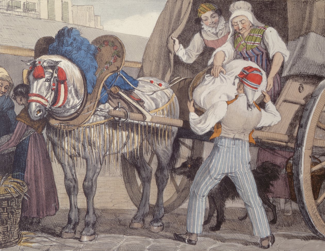 Çamaşır Arabası, 1822 by John James Chalon