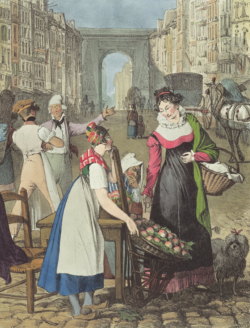 Küçük Meyve Satıcısı, 1822 by John James Chalon