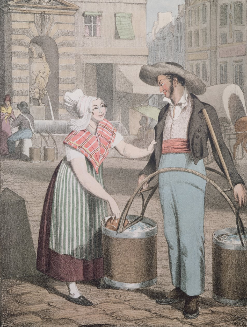 Su Taşıyıcı, 1821 by John James Chalon