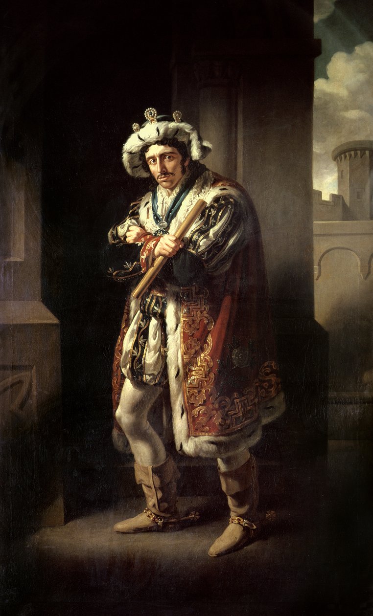 Edmund Kean (1787-1833) Richard III olarak by John James Halls