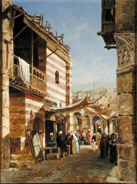 Babies-Sharouri yakınlarındaki Okul, Kahire by John Jnr. Varley
