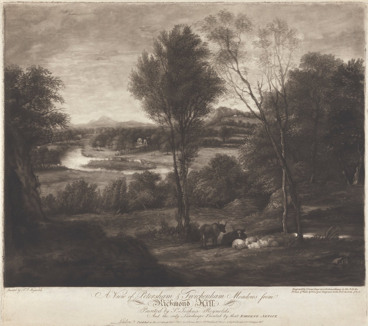 Richmond Hill'den Petersham & Twickenham Meadows'a Bir Bakış by John Jones