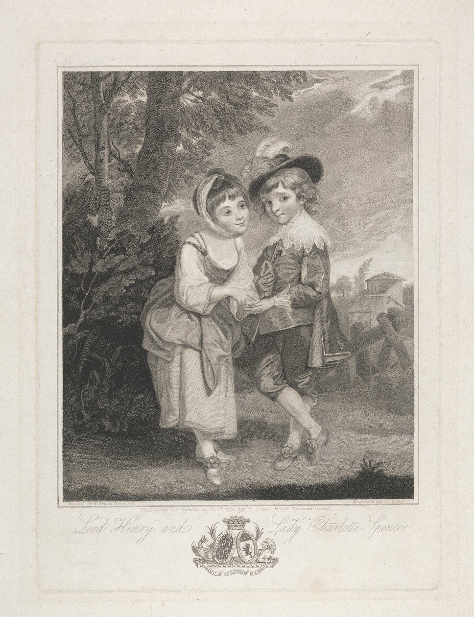 Lord Henry ve Leydi Charlotte Spencer 'Genç Falcılar' olarak by John Jones