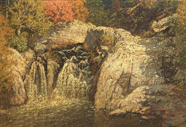 Kuzey Newry Şelalesi, Maine by John Joseph Enneking