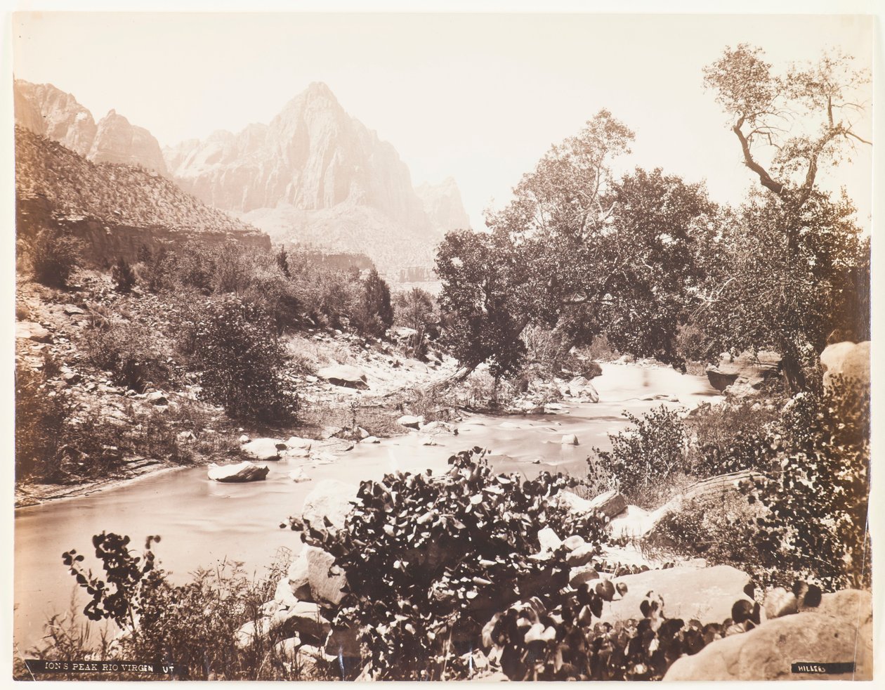 Aslan Tepesi, Rio Virgen, Utah by John K. Hillers