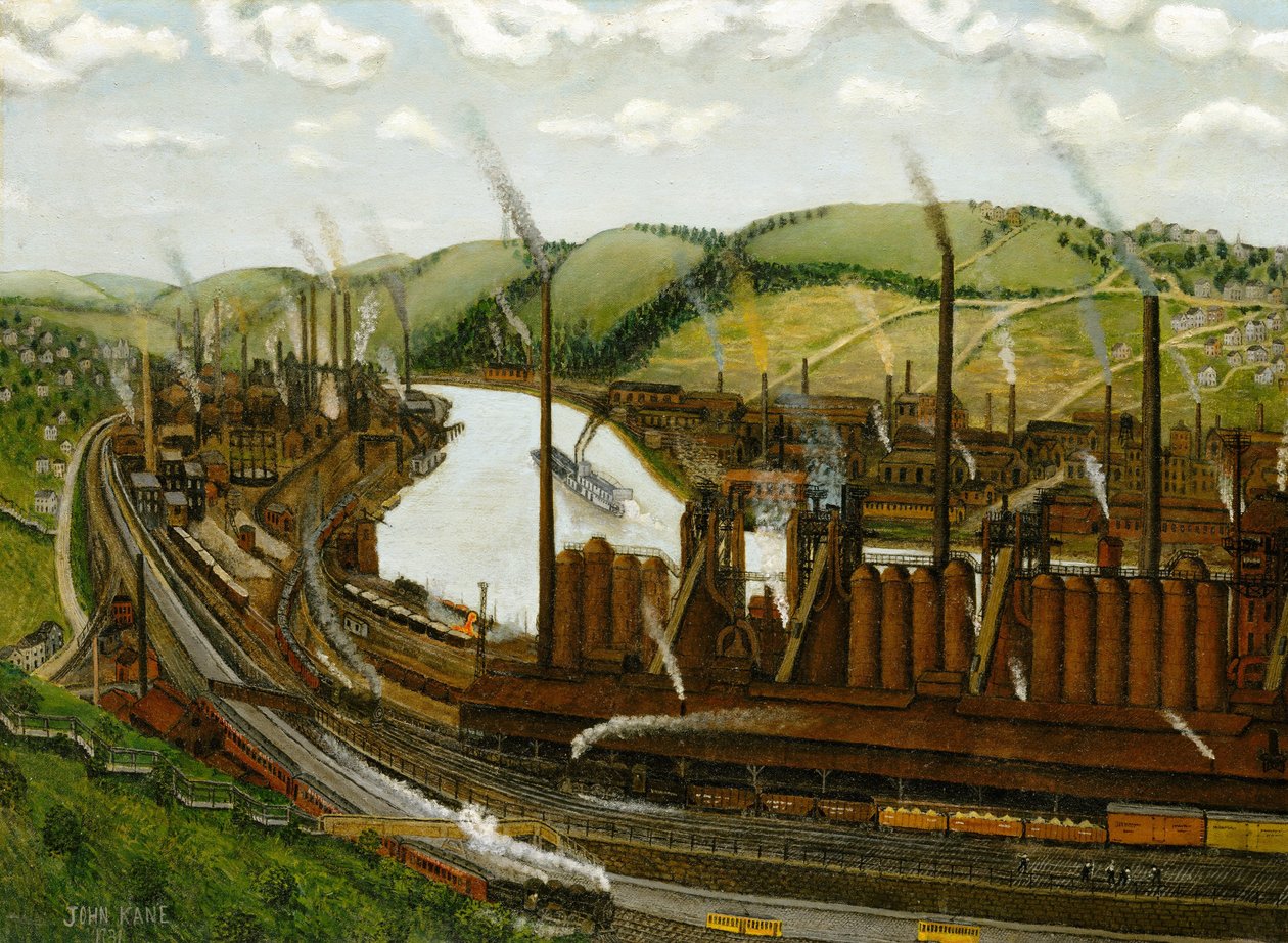 Monongahela Nehri Vadisi, Pensilvanya, 1931 by John Kane