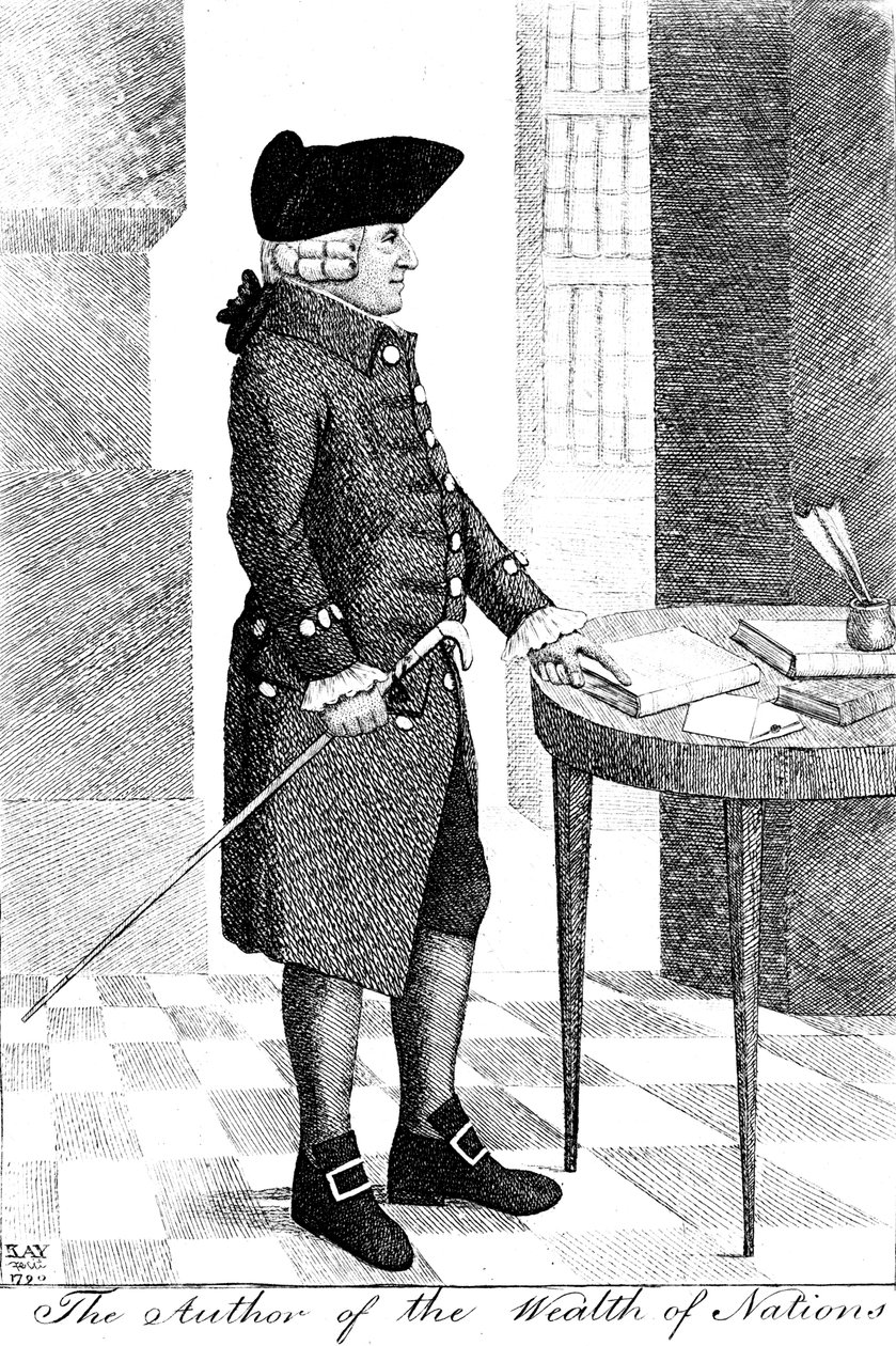 Adam Smith 1723-1790, İskoç filozof ve ekonomist, 1790 by John Kay