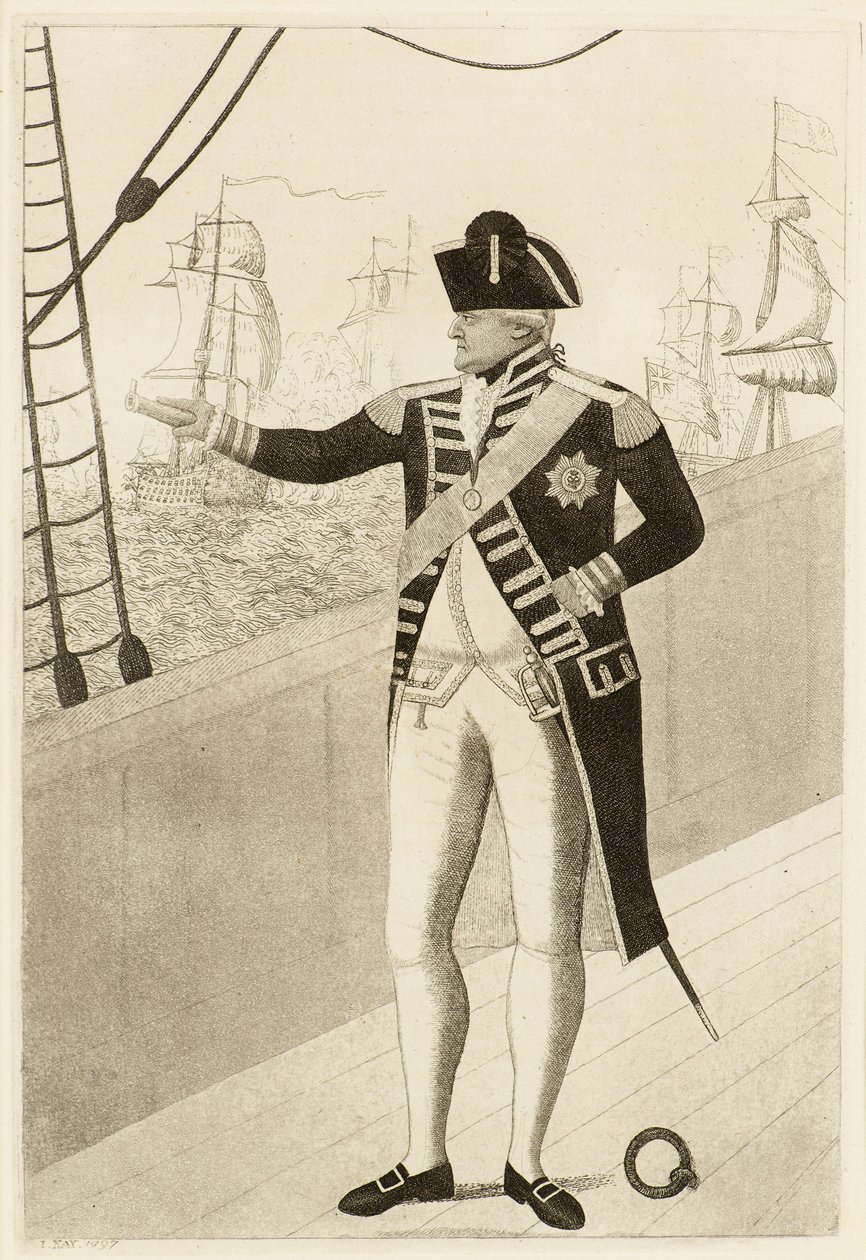 Amiral Duncan Çeyrek Güvertede by John Kay