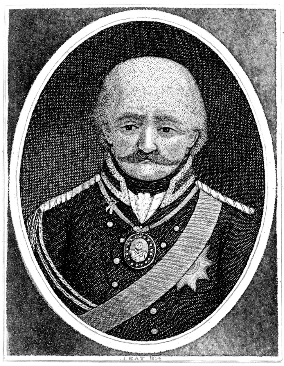 Gebhard Leberecht von Blucher, Prusya generali, 1814 by John Kay