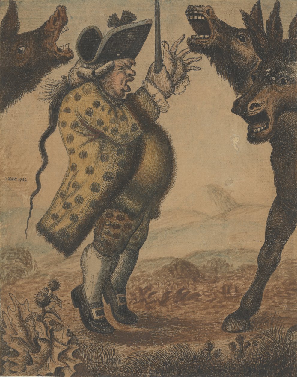 Bay Alexander Campbell, Organist, Üç Anma Kıçını Yönetmek, 1782. by John Kay