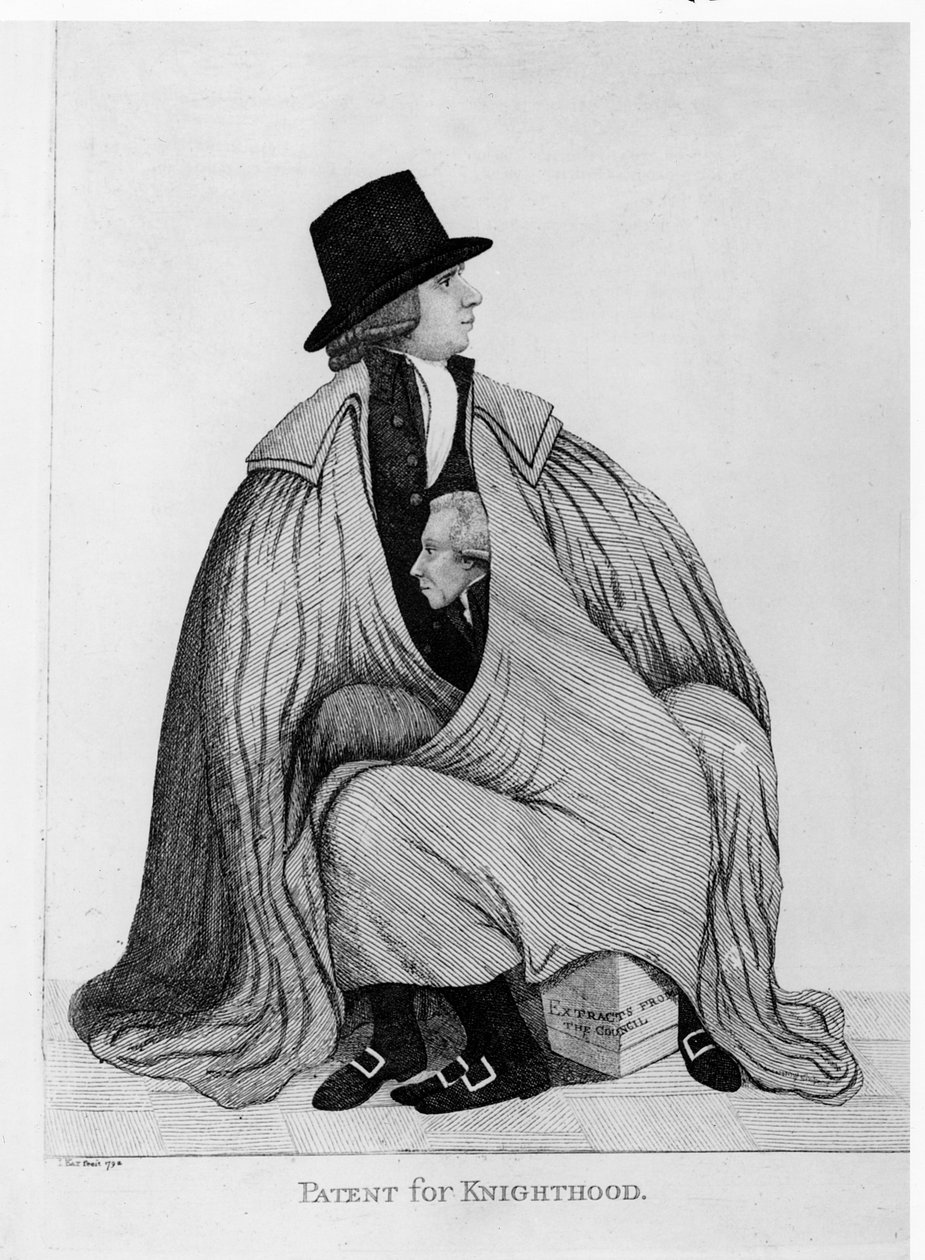 Şövalyelik Patenti: Henry Dundas ve Sir James Stirling, 1792 by John Kay