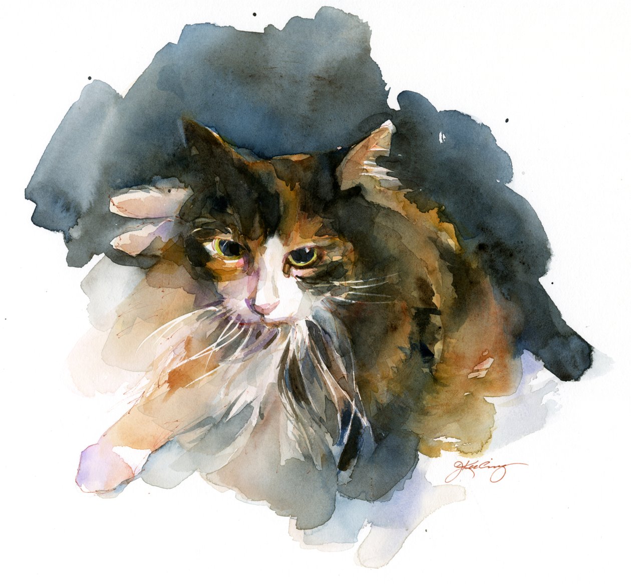 Patiska Kedi, 2015, (suluboya) by John Keeling