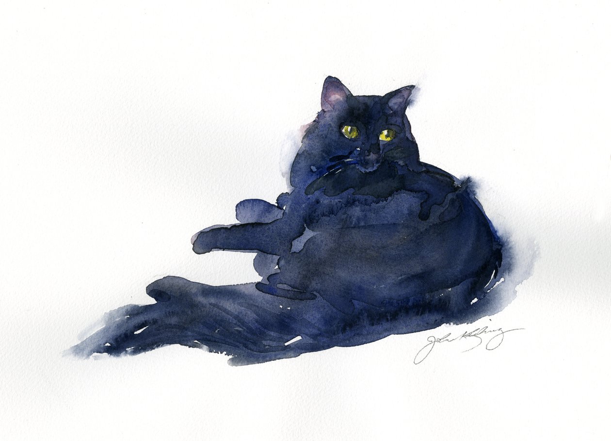 Leon portresi, 2014, (suluboya) by John Keeling