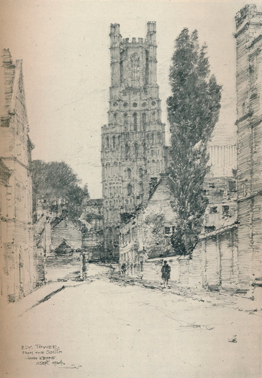 Ely Kulesi, Güneyden, 1924 by John Keppie