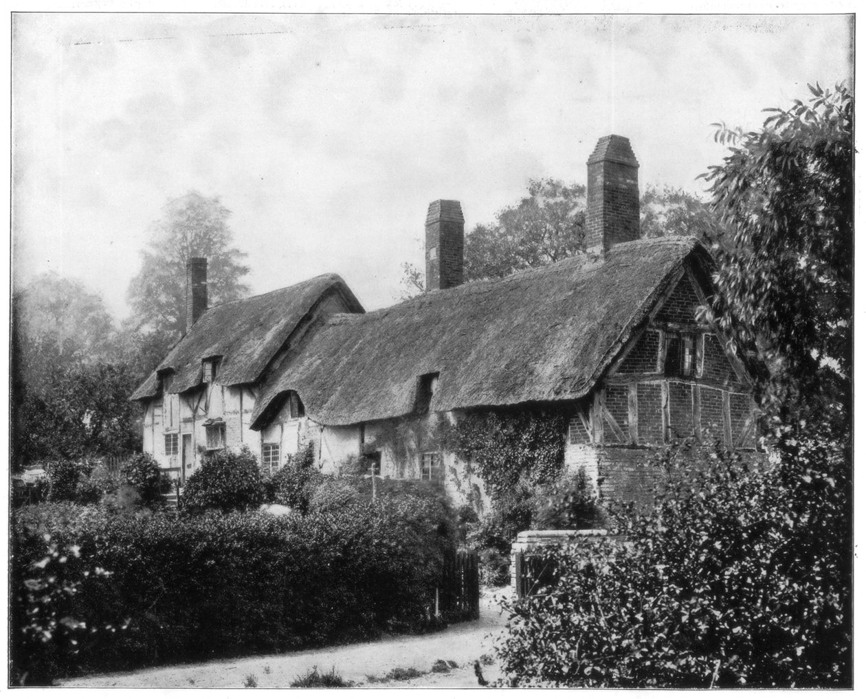 Anne Hathaways Kulübesi, Stratford-On-Avon, İngiltere, 19. yüzyılın sonlarında. by John L. Stoddard