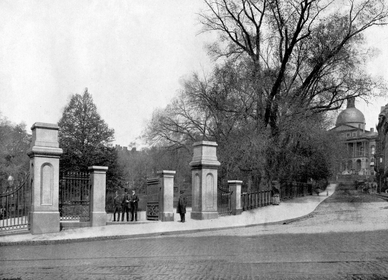 Boston Common, Boston, Massachusetts, ABD, 1893. by John L. Stoddard