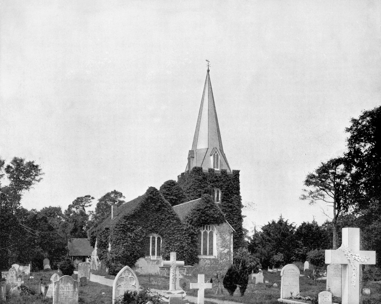 Stoke-Pogis Kilisesi, İngiltere, 1893. by John L. Stoddard