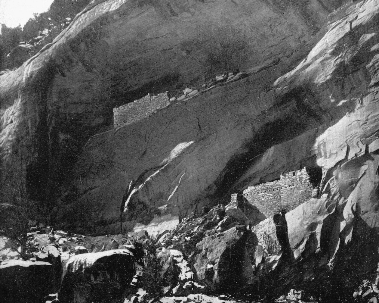 Cliff Konutları, Mancos Kanyonu, Arizona, ABD, 1893. by John L. Stoddard