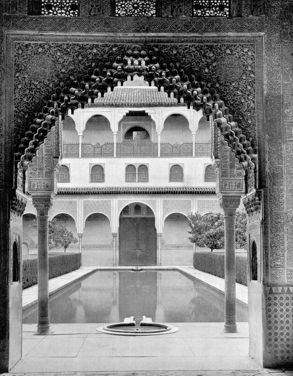 Myrtles Mahkemesi, Alhambra, İspanya, 1893. by John L. Stoddard